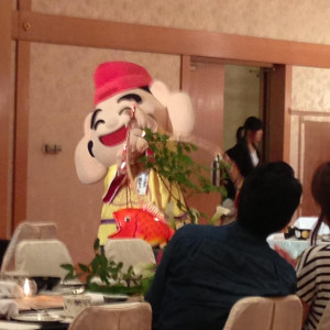 福ちゃんです。こんな演出もできます。|432287さんの西宮神社会館の写真(333827)