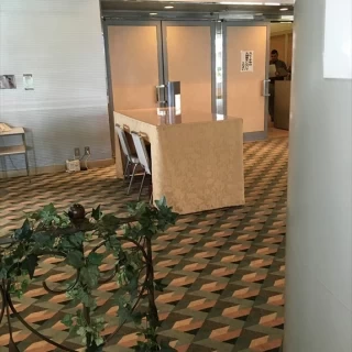 宴会場前