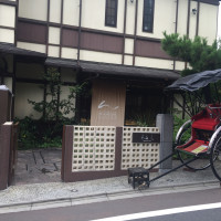 人力車が止まっていて京都らしい雰囲気の相乗効果に☆