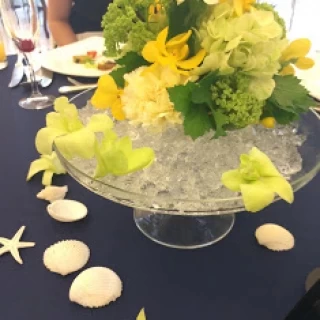 素敵なテーブルフラワー