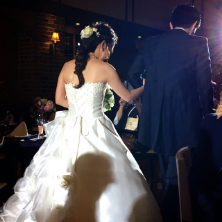 ライティングもしっかりしていて花嫁もドレスも輝いていました！