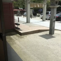 宴会場前