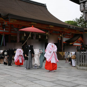 花嫁行列|438532さんの八坂神社 常磐新殿の写真(362256)