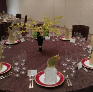 テーブルの装飾|440394さんのANAクラウンプラザホテル新潟の写真(384388)