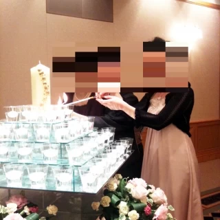 ろうそく点灯
