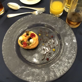 デザートのケーキ。