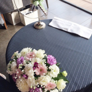 ケーキ台の装花、ナイフ装花|440899さんの東急那須リゾート ホテルハーヴェスト那須の写真(432990)