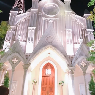 二次会前に撮影。
夜も素敵です。