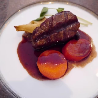 当日のお肉のメイン料理。ボリュームもあり大満足でした。