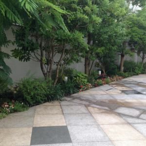 ガーデンで喫煙所も兼ねてます。|444555さんのラ・メゾン Suite 姫路の写真(383921)