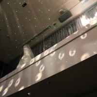 光の演出で上から再入場