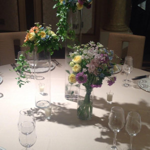 緑多めのかわいらしい装花|445008さんの京都センチュリーホテルの写真(387402)