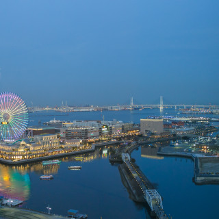 披露宴会場からの夜景