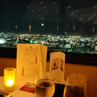 披露宴会場からの夜景