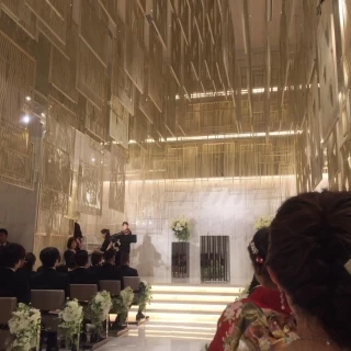 挙式会場のようす