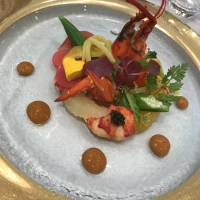 オマール海老と色彩野菜