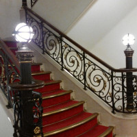 ホテル内にある階段
