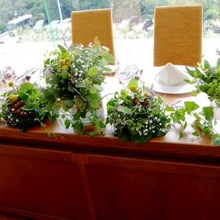 お花のアレンジがとても素敵です。