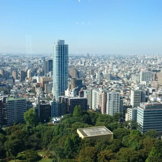 高層階の披露宴会場からの眺めです。抜群に良いです。
