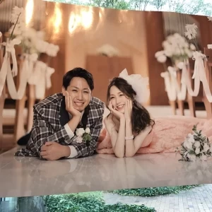 前撮りのフォトをポスターにしてプレゼントしてくれました！|452052さんの八松苑 Centelleoの写真(406117)
