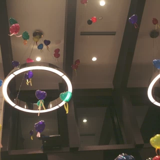 バルーンシャワー。
