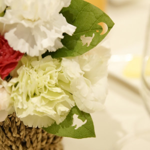 クラフトパンチで装花に|454347さんの赤坂ル・アンジェ教会の写真(413647)