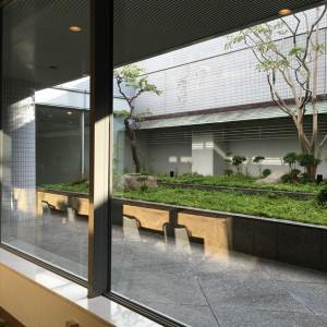 窓から見える中庭です|454401さんの福岡リーセントホテルの写真(414854)