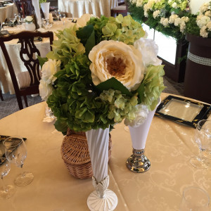 テーブル装花|456675さんの二条城チャペル　セント・アベニールの写真(420176)