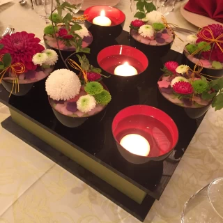 ゲスト卓のお花