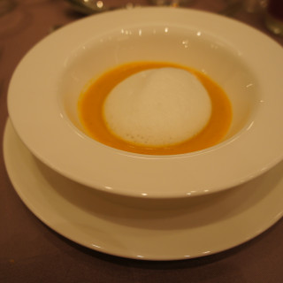 かぼちゃのスープだったかな。