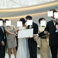 結婚証明書披露。乳児も参加できました。