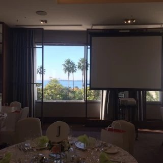 海の見える会場