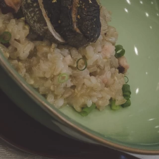 年配者向けに和風リゾット