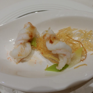 フェアでの前菜　エビ