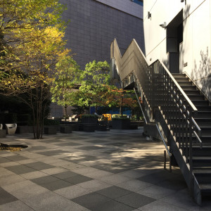 日本橋駅直結。構内から地上に出た時の式場前の広場。|460165さんのRESTAURANT SANT PAU(サンパウ)の写真(562230)