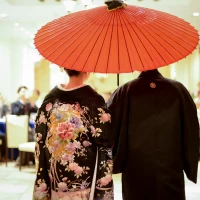 和装で入場