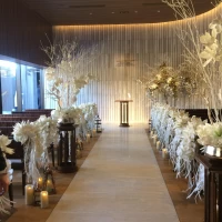 冬仕様のバージョンの挙式会場。