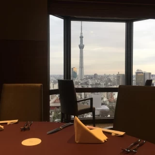 披露宴会場からの外の景色