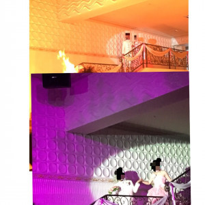 階段から降りて来る際に色が変わる演出がとてもドキドキワクワク|461493さんのVilla de Rosa（ヴィラ デ ローザ）の写真(437731)