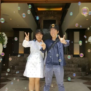 見学の時に！舞い上がる！