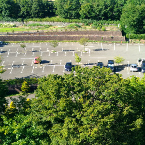 展望台からの駐車場方面。駐車場はすごく広いです。|463624さんのHEIDI'S VILLAGE 花の教会（ハイジズ ヴィレッジ）の写真(691525)