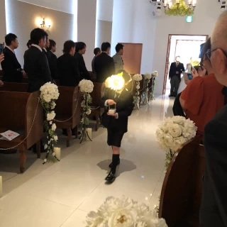 リングボーイを親戚の子に頼みましたかわいかったです