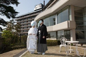 ホテルの外観|465827さんのHotel Matsushima Taikanso（ホテル松島大観荘）（ウエディング取扱終了）の写真(458797)