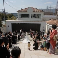 チャペルを出てからこの階段を下りるのがよかったです！