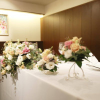メインテーブル（高砂席）装花
