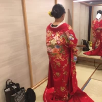 試着した打掛