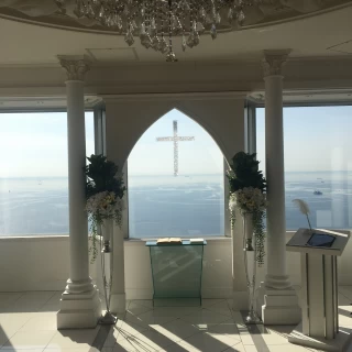 一面海！