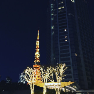 外観からもホテルと東京タワーの が綺麗です。