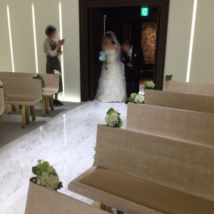 新婦、父入場|468351さんの小さな結婚式 大宮店の写真(459774)