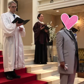 新婦入場前の会場